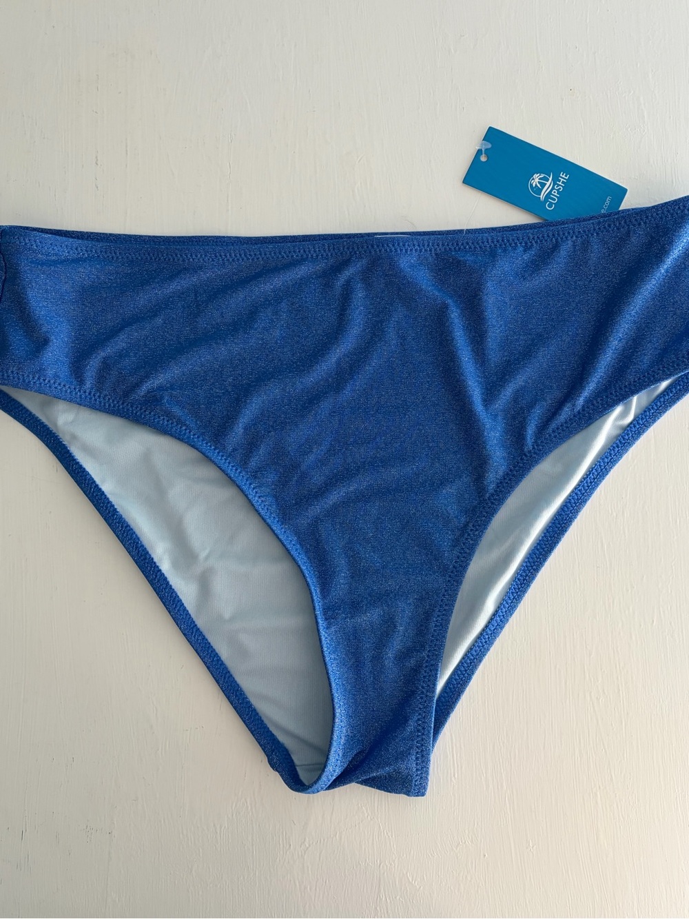 Cupshe Blue Sparkly Bikini Bottom